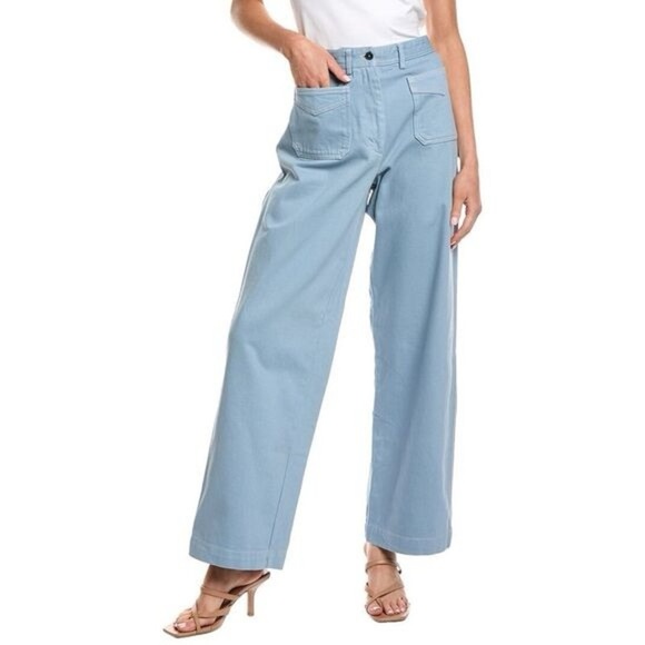 Officine Generale Denim - Officine Generale Sky Blue Flare Jeans